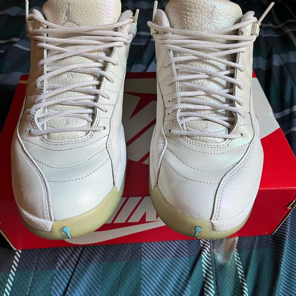 Nike Air Jordan 12 Retro Low "Easter" sneakers in the white colorway
